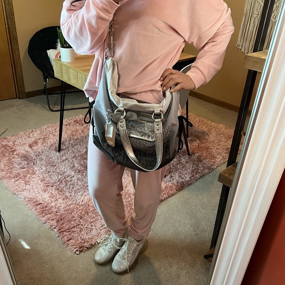 Vintage Collectors Coach poppy Storypatch Ombre Sequin XL Y2K Vintage 1073-15312 - Picture 16 of 17